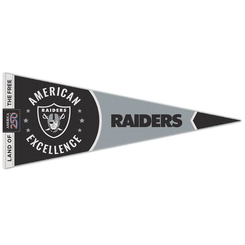 WinCraft Las Vegas Raiders 12" x 30" America 250 Premium Pennant