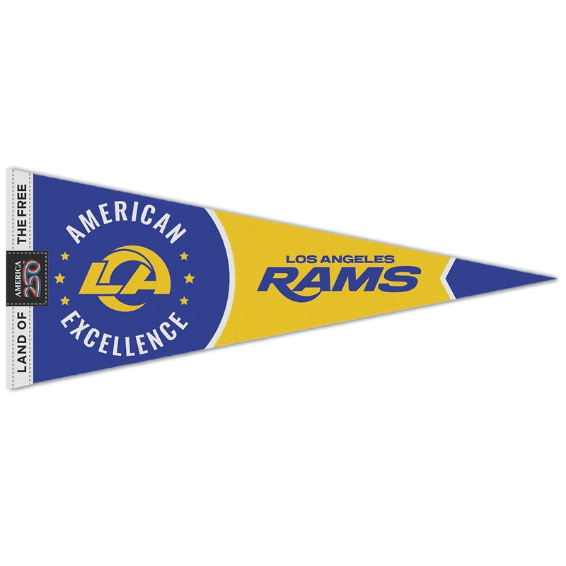 WinCraft Los Angeles Rams 12" x 30" America 250 Premium Pennant