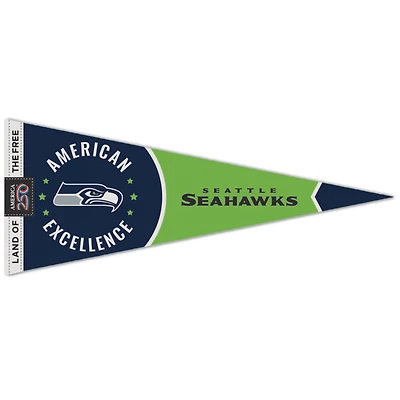 WinCraft Seattle Seahawks 12" x 30" America 250 Premium Pennant