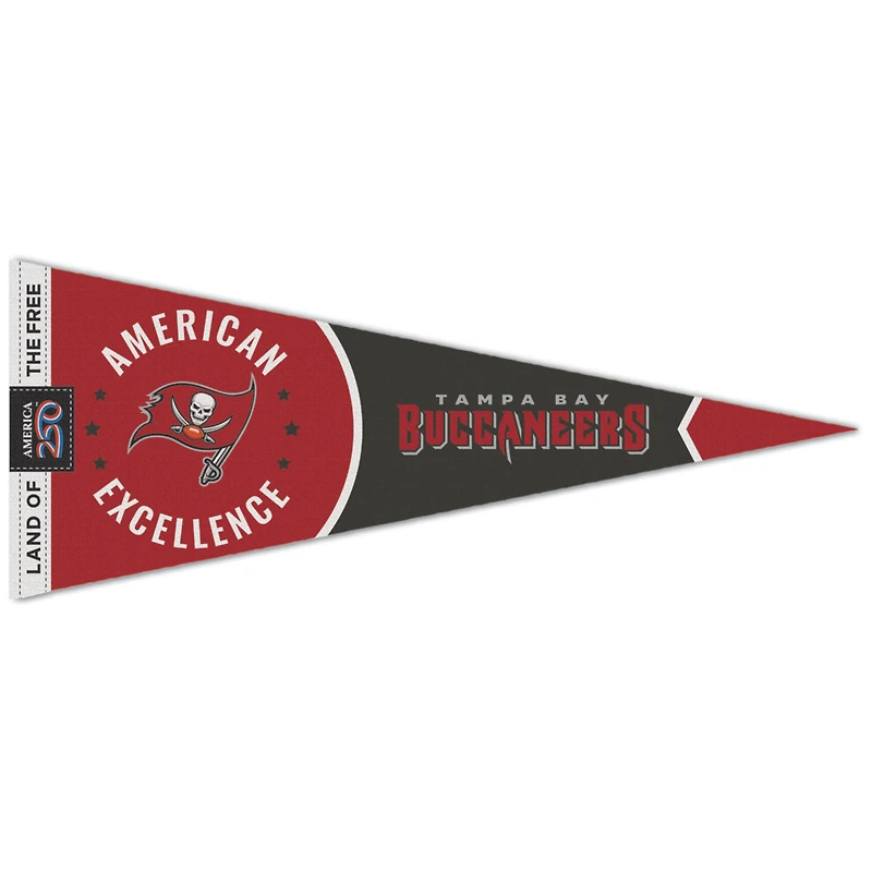 WinCraft Tampa Bay Buccaneers 12" x 30" America 250 Premium Pennant