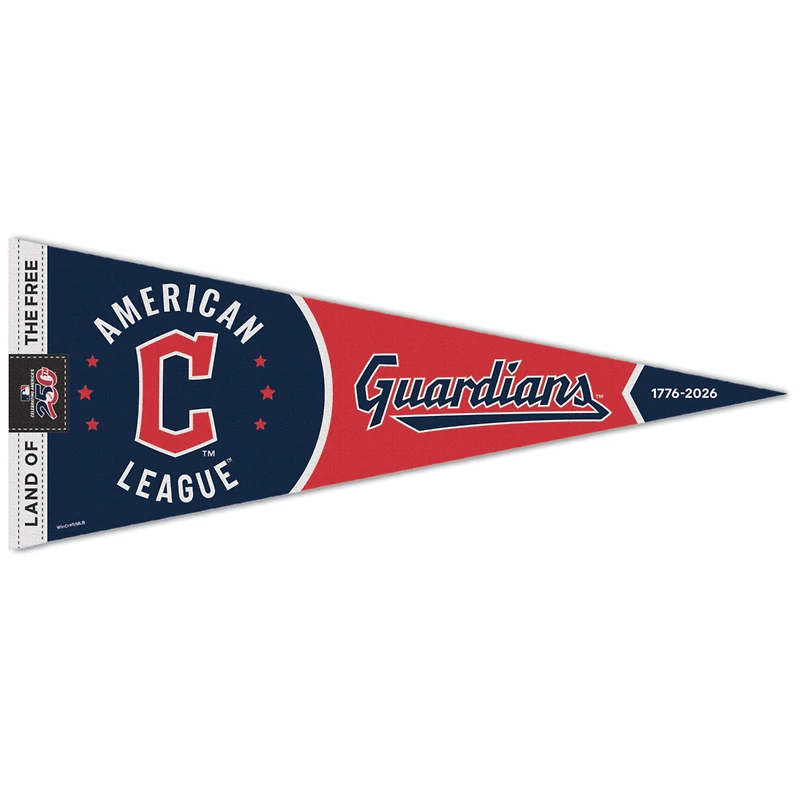 WinCraft Cleveland Guardians 12" x 30" America 250 Premium Pennant