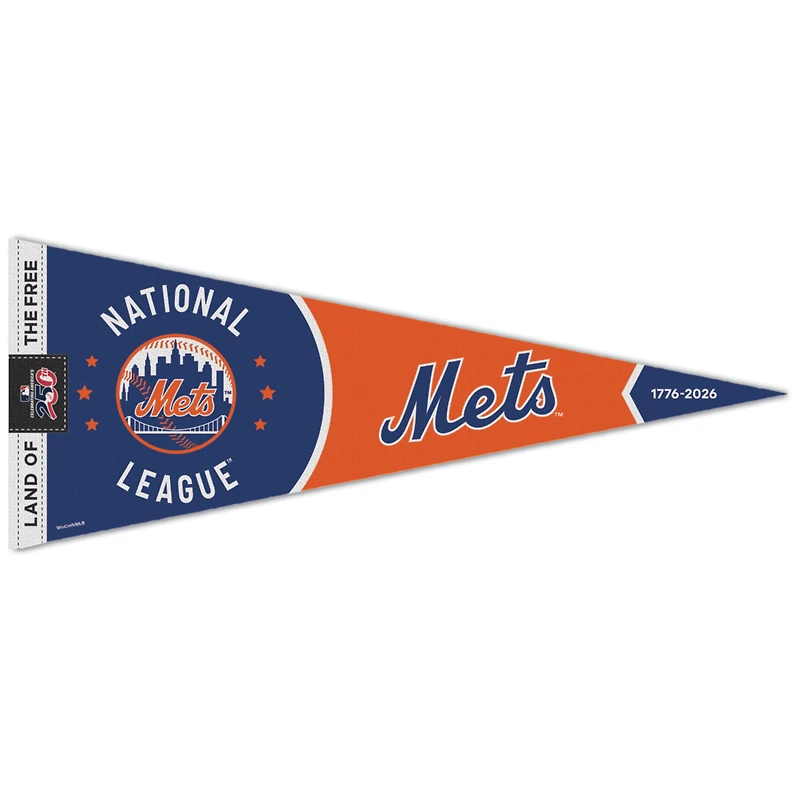WinCraft New York Mets 12" x 30" America 250 Premium Pennant