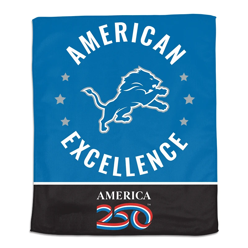 WinCraft Detroit Lions 15" x 18" America 250 Rally Towel