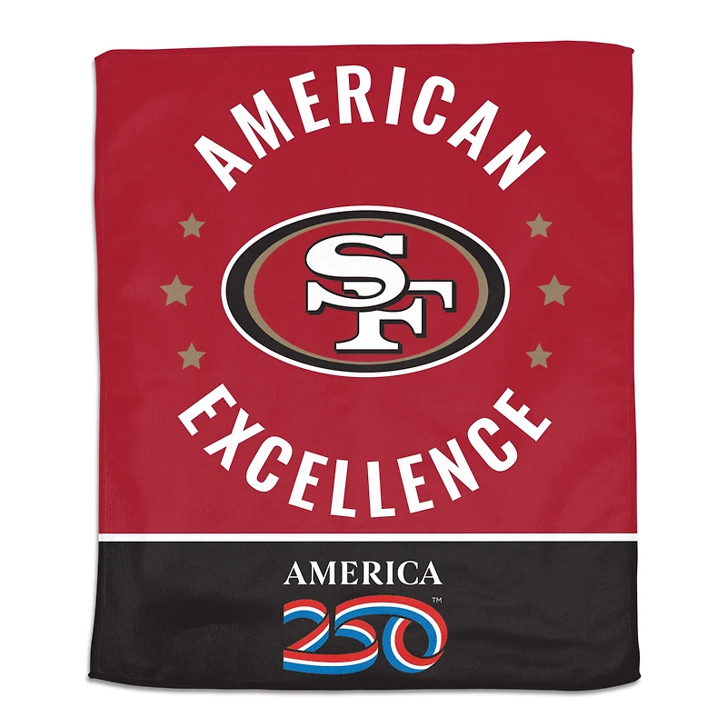 WinCraft San Francisco 49ers 15" x 18" America 250 Rally Towel