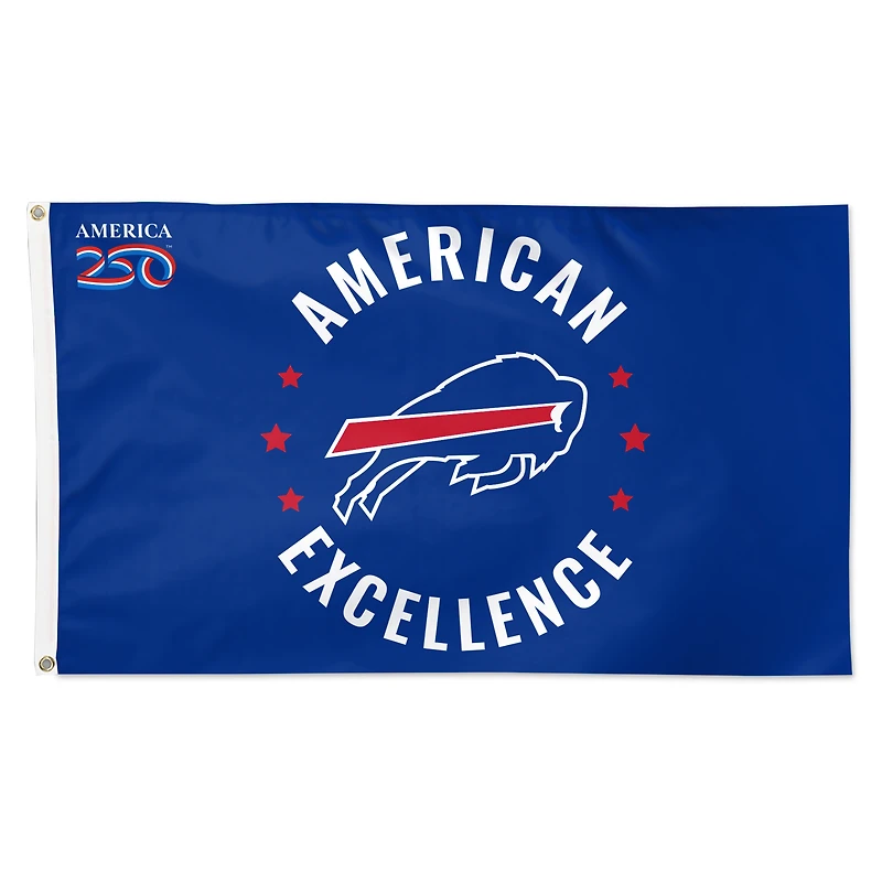 WinCraft Buffalo Bills 3' x 5' One-Sided America 250 Deluxe Flag