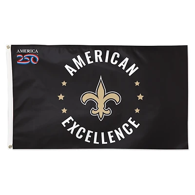 WinCraft New Orleans Saints 3' x 5' One-Sided America 250 Deluxe Flag