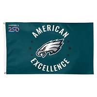 WinCraft Philadelphia Eagles 3' x 5' One-Sided America 250 Deluxe Flag
