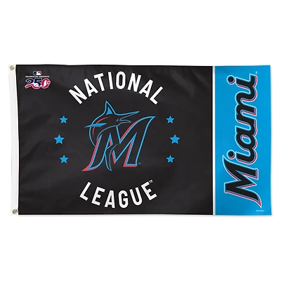 WinCraft Miami Marlins 3' x 5' One-Sided America 250 Deluxe Flag