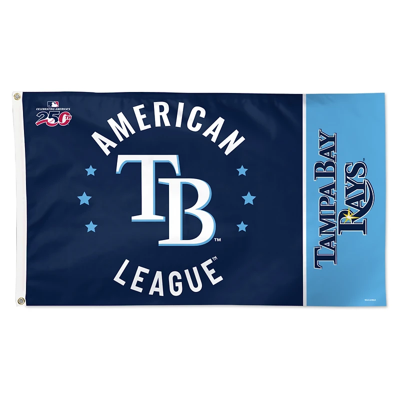 WinCraft Tampa Bay Rays 3' x 5' One-Sided America 250 Deluxe Flag
