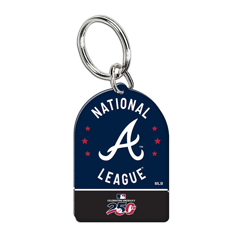 WinCraft Atlanta Braves America 250 Premium Acrylic Key Ring