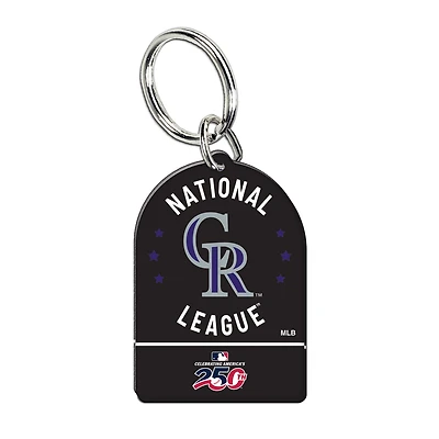 WinCraft Colorado Rockies America 250 Premium Acrylic Key Ring
