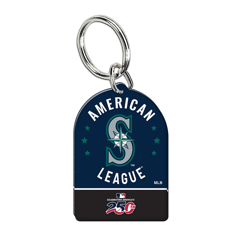 WinCraft Seattle Mariners America 250 Premium Acrylic Key Ring