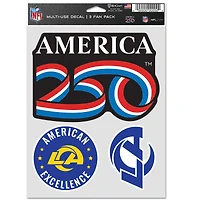 WinCraft Los Angeles Rams America 250 Three-Piece Fan Decal Set