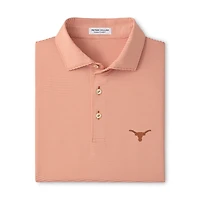 Men's Peter Millar  Texas Orange Texas Longhorns Jubilee Stripe Stretch Jersey Polo