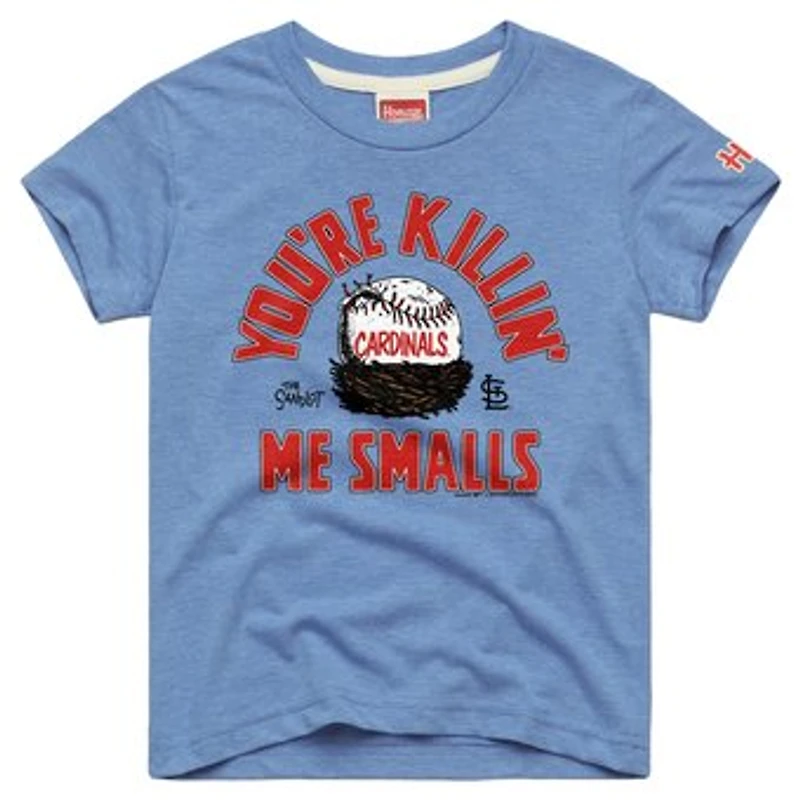 Youth Homage Light Blue St. Louis Cardinals x The Sandlot Tri-Blend T-Shirt