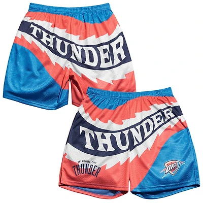 Men's Chalk Line Blue Oklahoma City Thunder Saw Blade Retro Shorts
