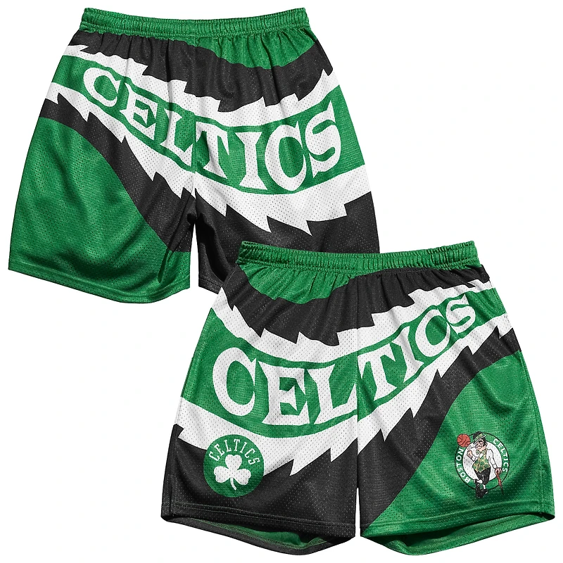 Men's Chalk Line Kelly Green Boston Celtics Saw Blade Retro Shorts