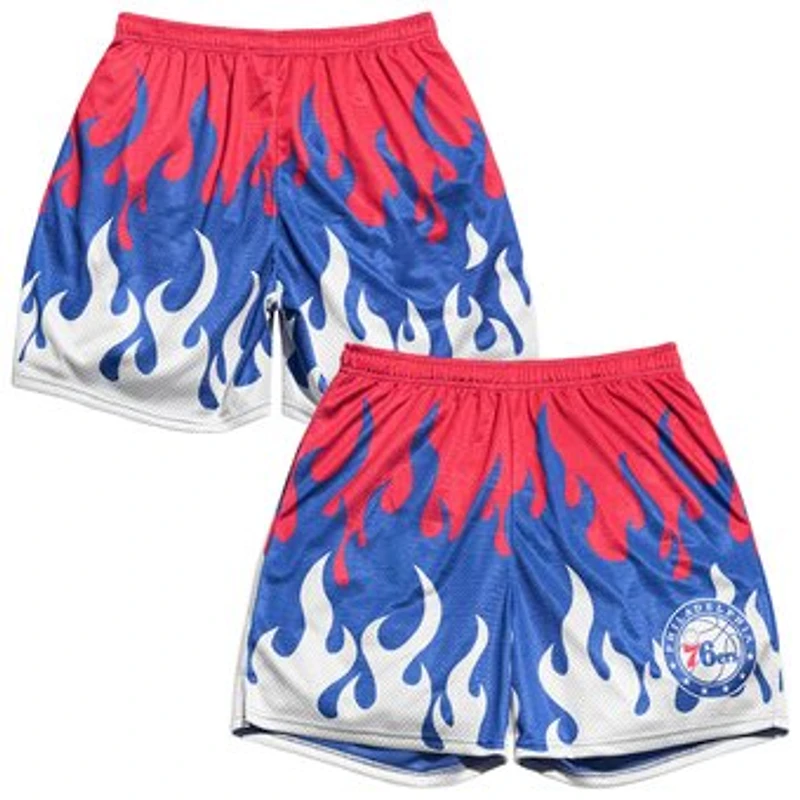 Men's Chalk Line Red Philadelphia 76ers Flame Shorts