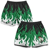 Men's Chalk Line Black Boston Celtics  Flame Shorts