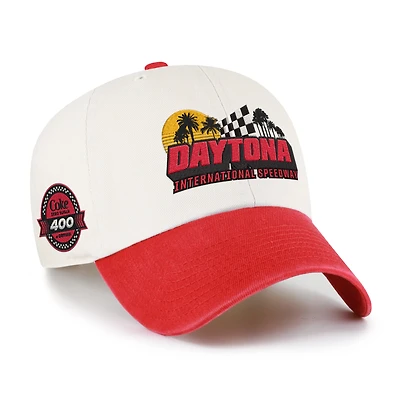 Men's '47 Natural/Red Daytona International Speedway Coke Zero 400 Clean Up Adjustable Hat