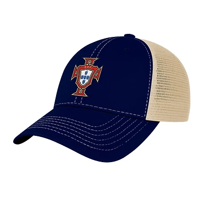 Men's 1863FC Navy Portugal National Team Color Badge Off Road Adjustable Hat