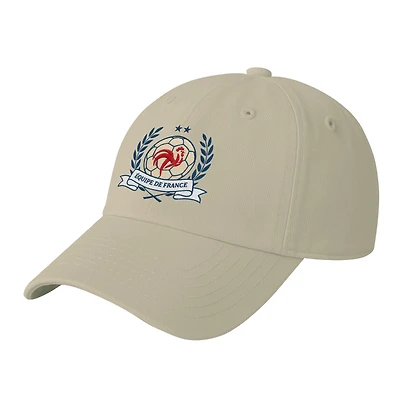 Men's 1863FC Cream France National Team Federation Équipe de France Crew Adjustable Hat