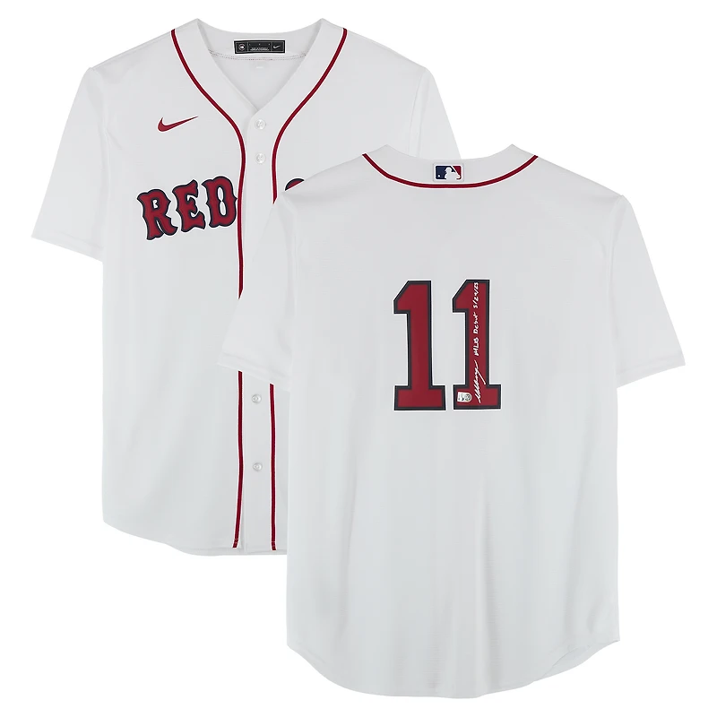 Marcelo Mayer Boston Red Sox Autographed White Nike Replica Jersey with "MLB Debut 5/24/25" Inscription