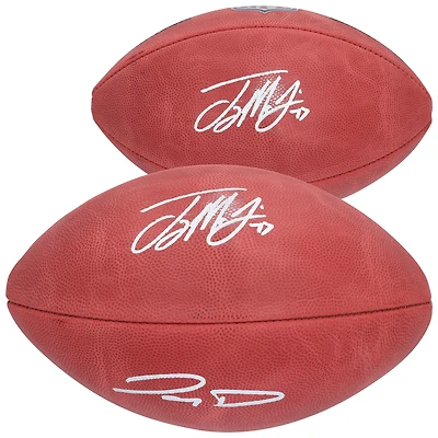 Jayden Daniels & Terry McLaurin Washington Commanders Autographed Duke Full Color Football