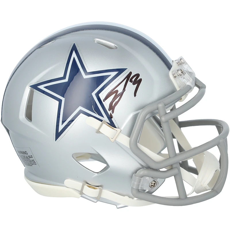 George Pickens Dallas Cowboys Autographed Riddell Speed Mini Helmet