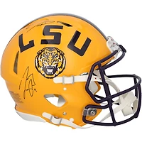 Jayden Daniels & Joe Burrow LSU Tigers Autographed Riddell Speed Authentic Helmet