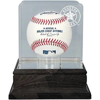 Houston Astros Charcoal Logo Baseball Display Case - UV Protected