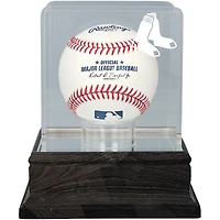 Boston Red Sox Charcoal Logo Baseball Display Case - UV Protected