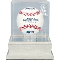 Los Angeles Angels Slate Gray Logo Baseball Display Case - UV Protected