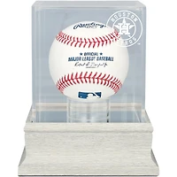 Houston Astros Slate Gray Logo Baseball Display Case - UV Protected