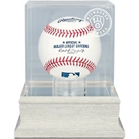 Milwaukee Brewers Slate Gray Logo Baseball Display Case - UV Protected