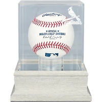 St. Louis Cardinals Slate Gray Logo Baseball Display Case - UV Protected