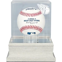 Cleveland Guardians Slate Gray Logo Baseball Display Case - UV Protected