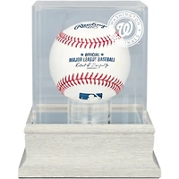 Washington Nationals Slate Gray Logo Baseball Display Case - UV Protected