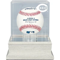 Cincinnati Reds Slate Gray Logo Baseball Display Case - UV Protected
