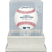Kansas City Royals Slate Gray Logo Baseball Display Case - UV Protected
