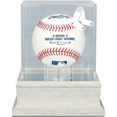 Boston Red Sox Slate Gray Logo Baseball Display Case - UV Protected
