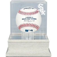Chicago White Sox Slate Gray Logo Baseball Display Case - UV Protected