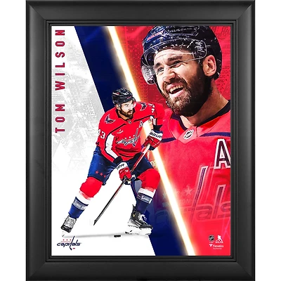 Tom Wilson Washington Capitals Framed 13" x 16" Radiance Collage