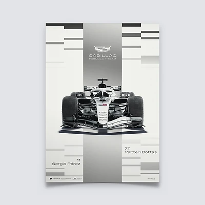 Cadillac F1 Team Welcome to the Grid 17" x 26" Poster