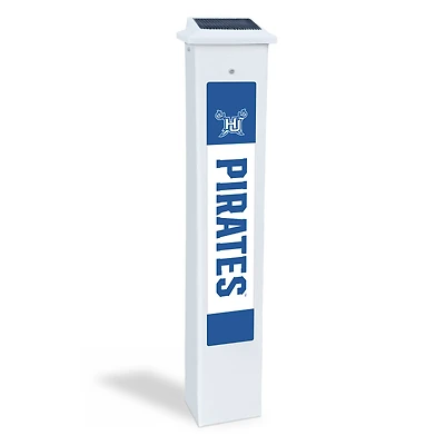 Hampton Pirates 25" Solar Light Glow Post