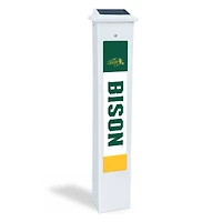 NDSU Bison 25" Solar Light Glow Post