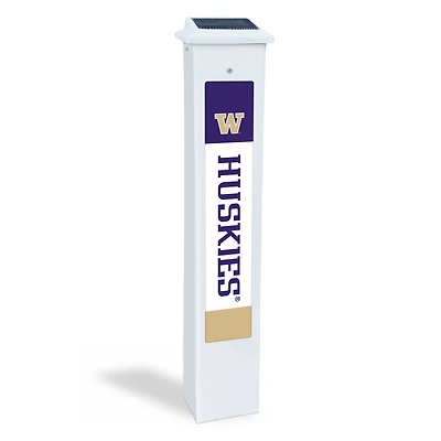Washington Huskies 25" Solar Light Glow Post