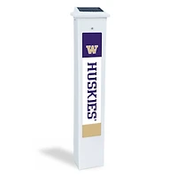 Washington Huskies 25" Solar Light Glow Post