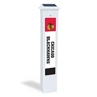Chicago Blackhawks 25" Solar Light Glow Post