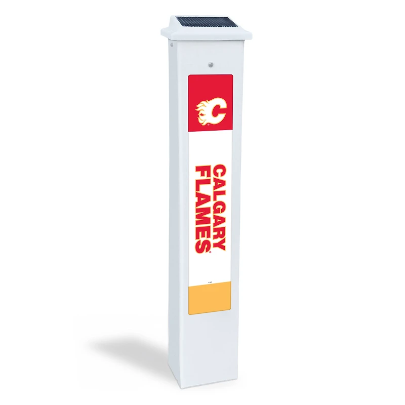 Calgary Flames 25" Solar Light Glow Post